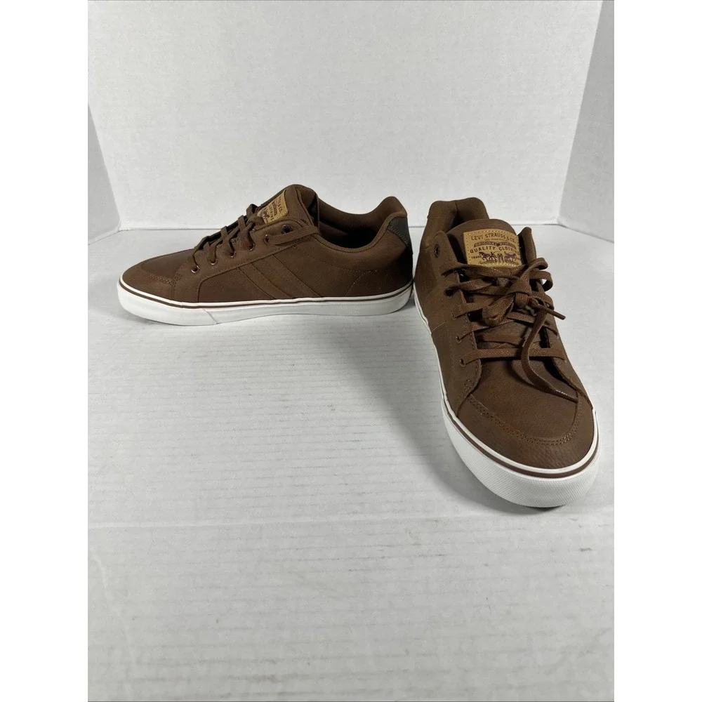 Levi's Mens Avery Synthetic Leather Casual‎ Lace Up Sneaker Shoe 10.5M